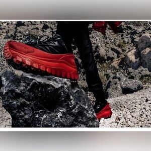 Moncler Black and Red sneaker